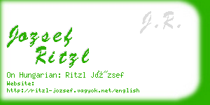 jozsef ritzl business card